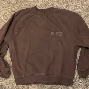 Brown Essentials sweatshirt, size medium